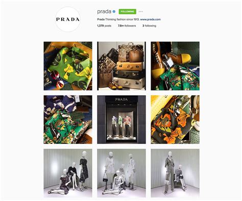 prada instagram page